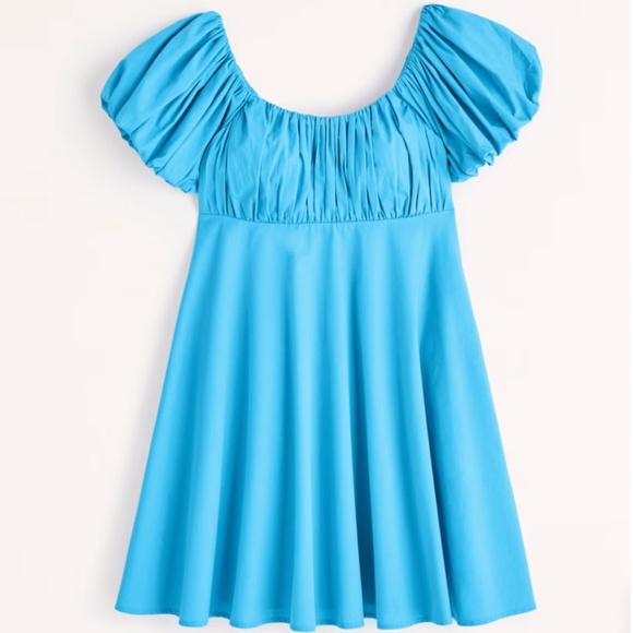Abercrombie & Fitch Blue Mini Dress - Picture 2 of 9